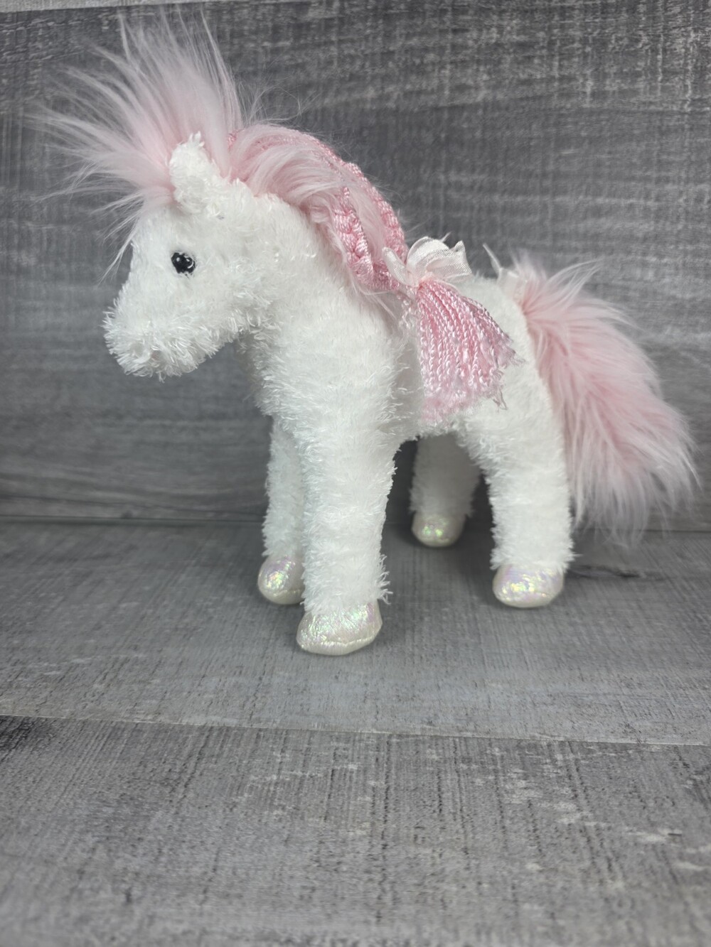 Ty Beanie Baby Enchanting the Horse Pink Mane 7"Plush Stuffed Toy RARE b108